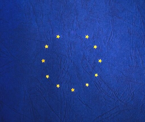 EU flag with one star missing for Brexit